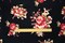 Black-Multi Rayon Stretch Spandex Floral Print Jersey Knit Fabric By the Yard